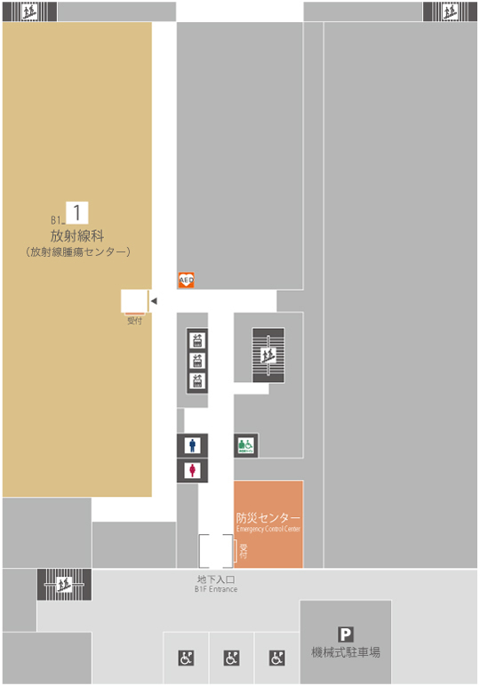 地下1階フロアマップ